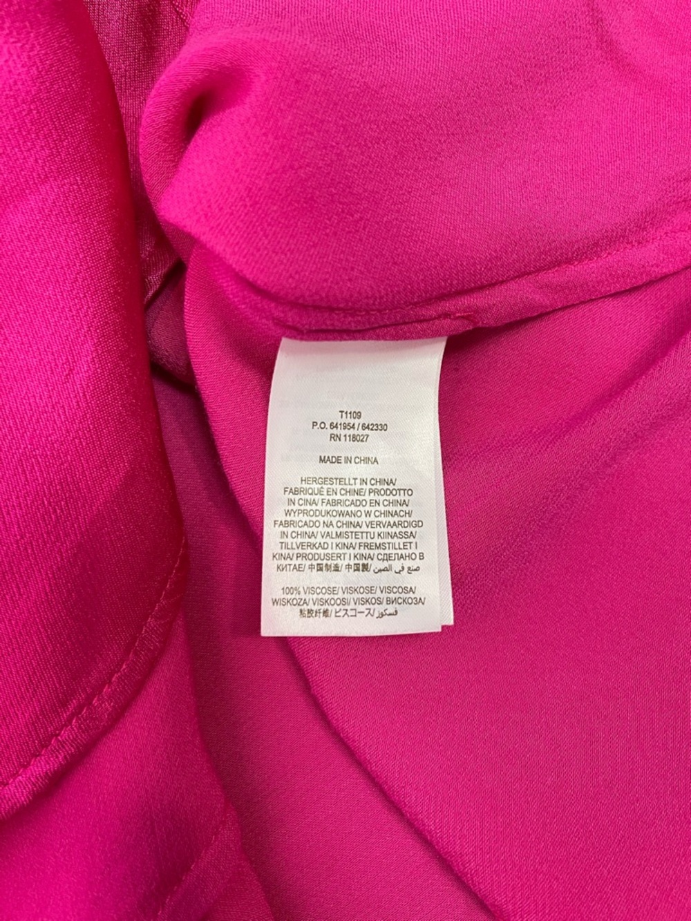 Boden Saskia Satin Shirt Vibrant Pink‎ Button Down Long Sleeve Women’s 6 US - Picture 13 of 13